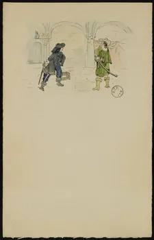 partie d'un ensemble de dessins Mousquetaires 1968.102.2742.25 Photo Mucem