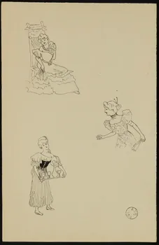partie d'un ensemble de dessins Esquisse de femmes 1968.102.2742.33  Photo Mucem