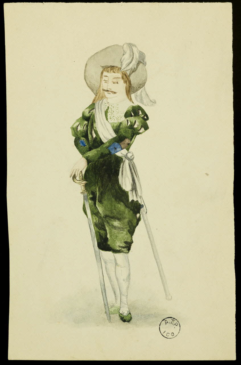 partie d'un ensemble de dessins Mousquetaire 1968.102.2742.5 Photo Mucem