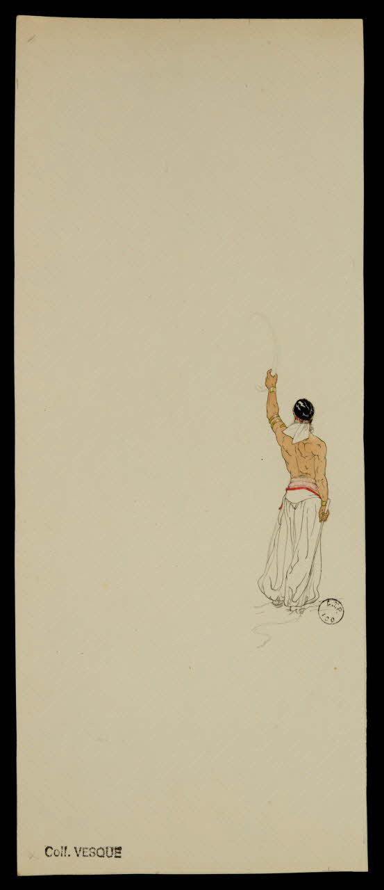 partie d'un ensemble de dessins Artiste du cirque 1968.102.2755.2 Photo Mucem