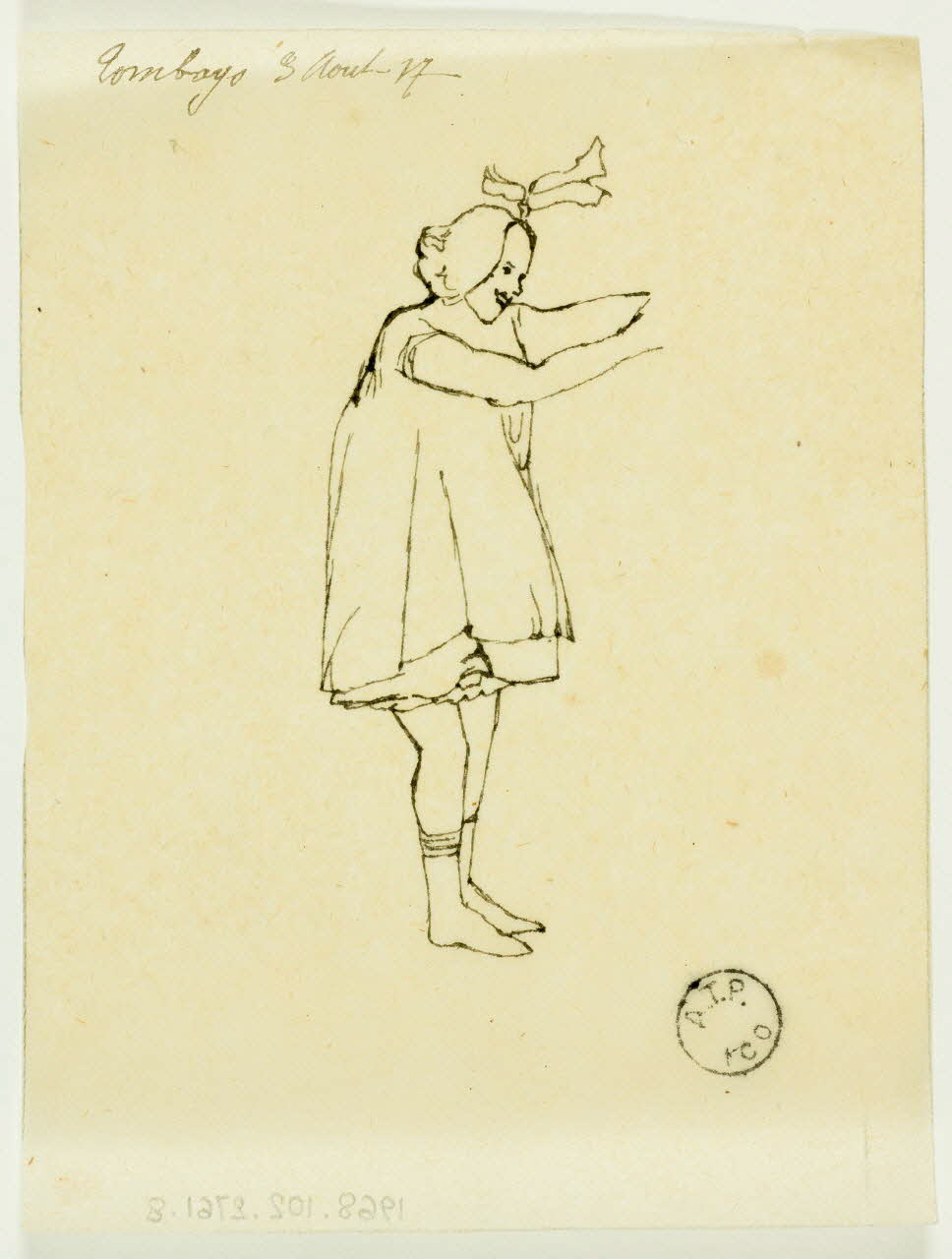 partie d'un ensemble de dessins Tomboys 3 Août 17 1968.102.2761.8 Photo Mucem