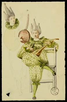 partie d'un ensemble de dessins Personnages 1968.102.2762.3  Photo Mucem
