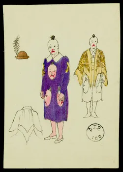 partie d'un ensemble de dessins Clowns 1968.102.2763.2  Photo Mucem