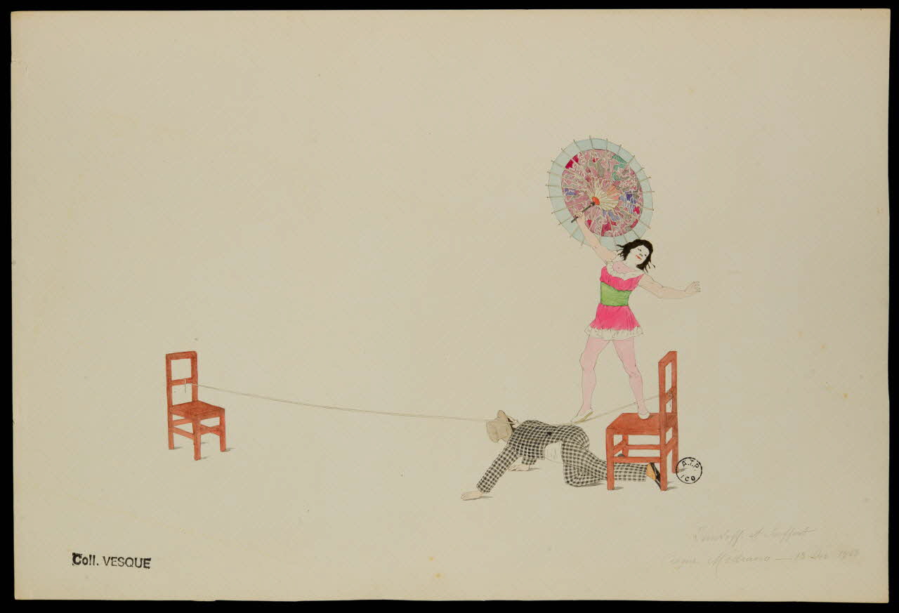 partie d'un ensemble de dessins Tonitoff et Seiffert 1968.102.2763.4 Photo Mucem