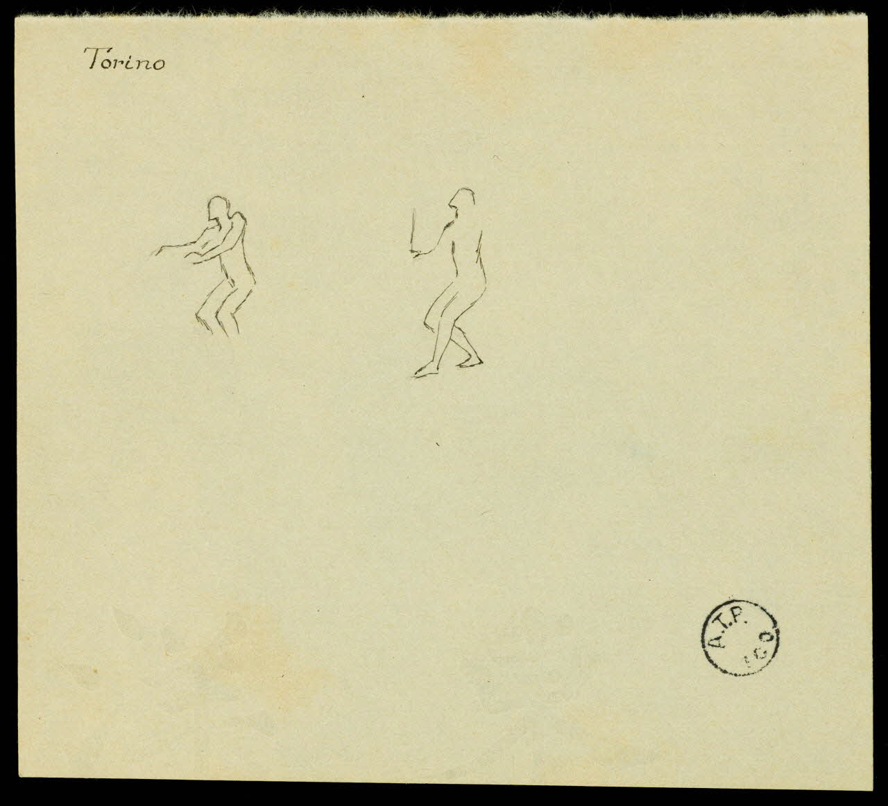 partie d'un ensemble de dessins Torino 1968.102.2769.3 Photo Mucem