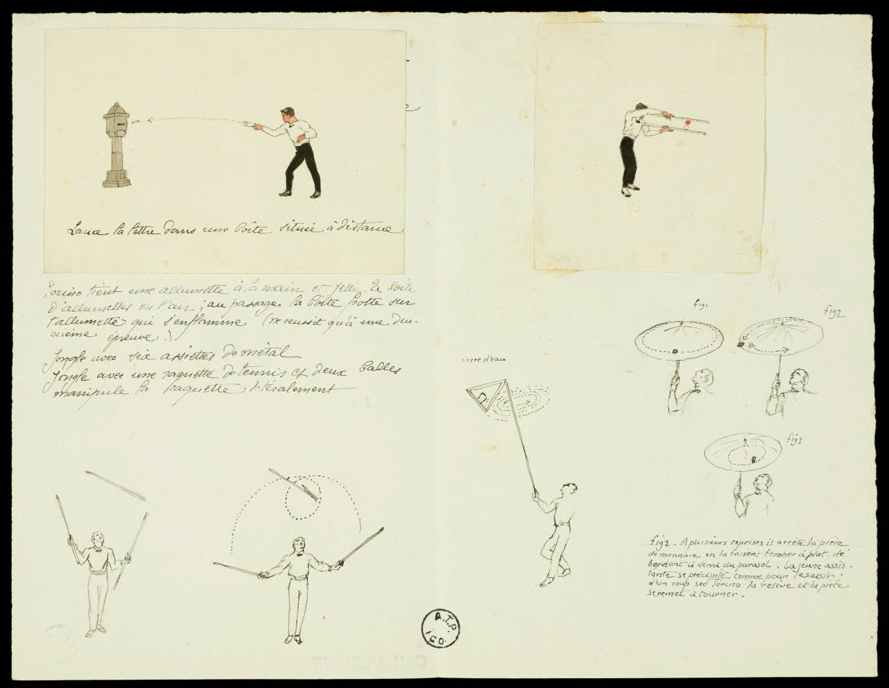 partie d'un ensemble de dessins Torino 1968.102.2770 Photo Mucem
