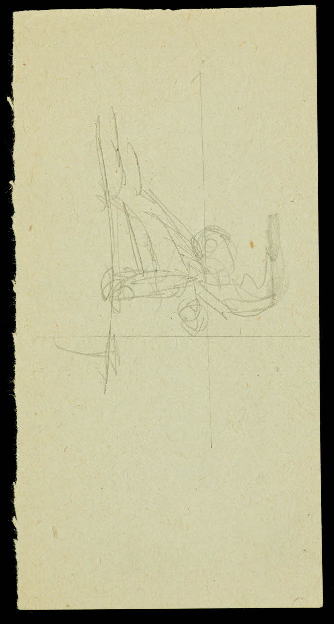 partie d'un ensemble de dessins Ebauche de dessin 1968.102.2771.4 Photo Mucem