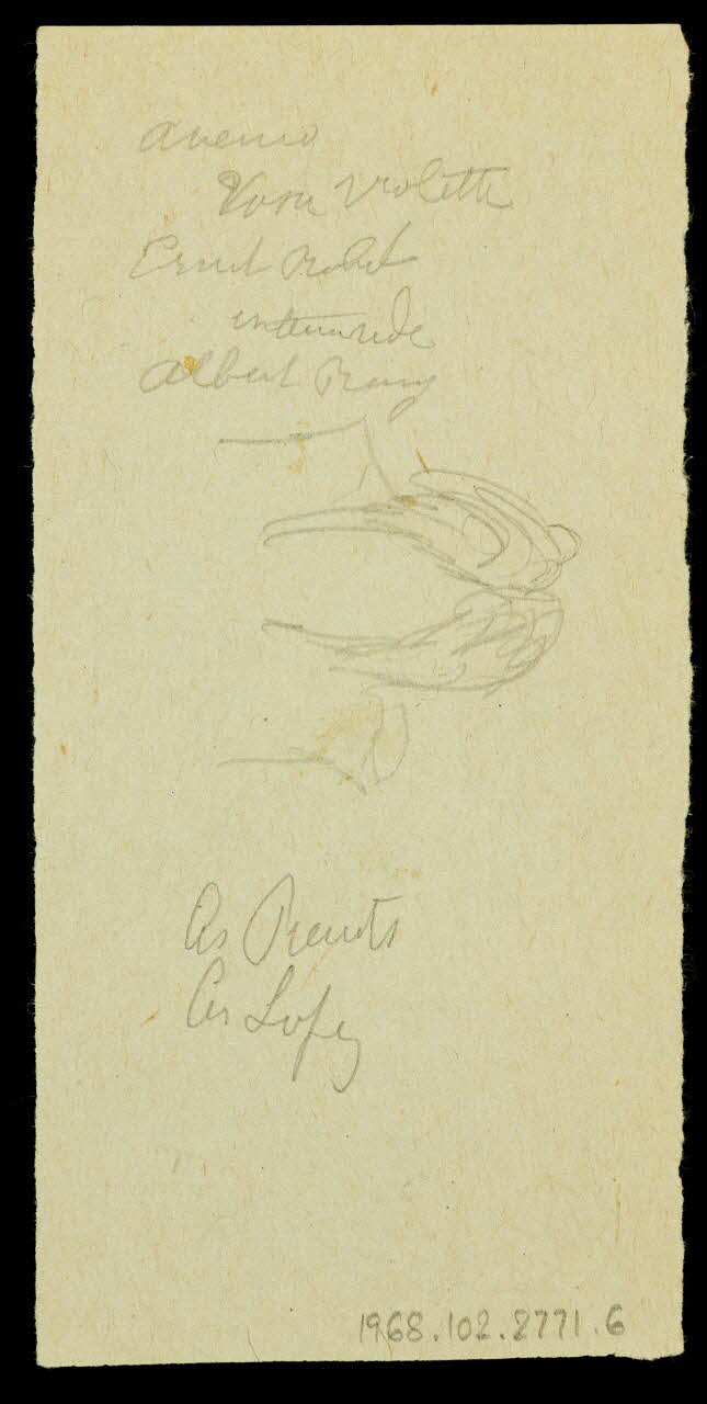 partie d'un ensemble de dessins Tosca 1968.102.2771.6 Photo Mucem