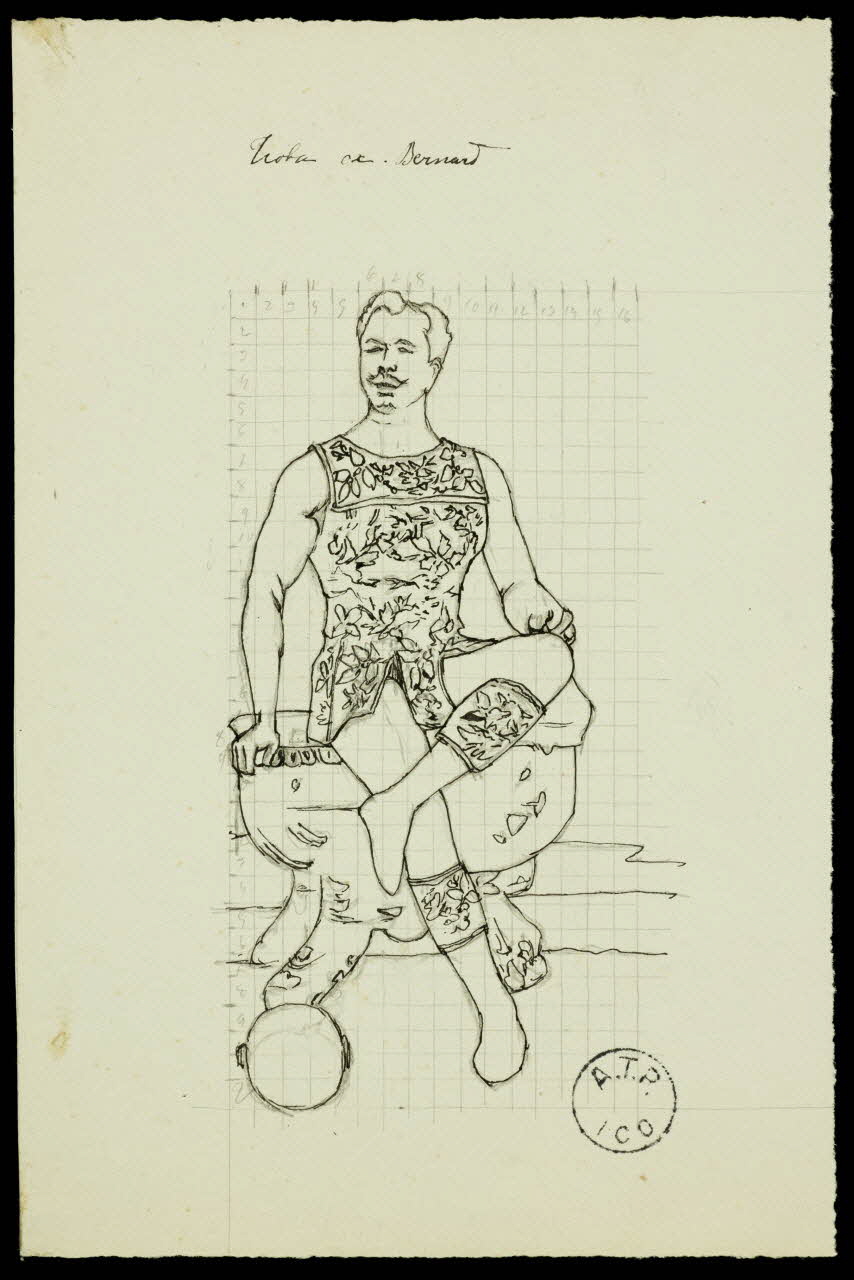 partie d'un ensemble de dessins Troba [Illisible]. Bernard 1968.102.2780.2 Photo Mucem