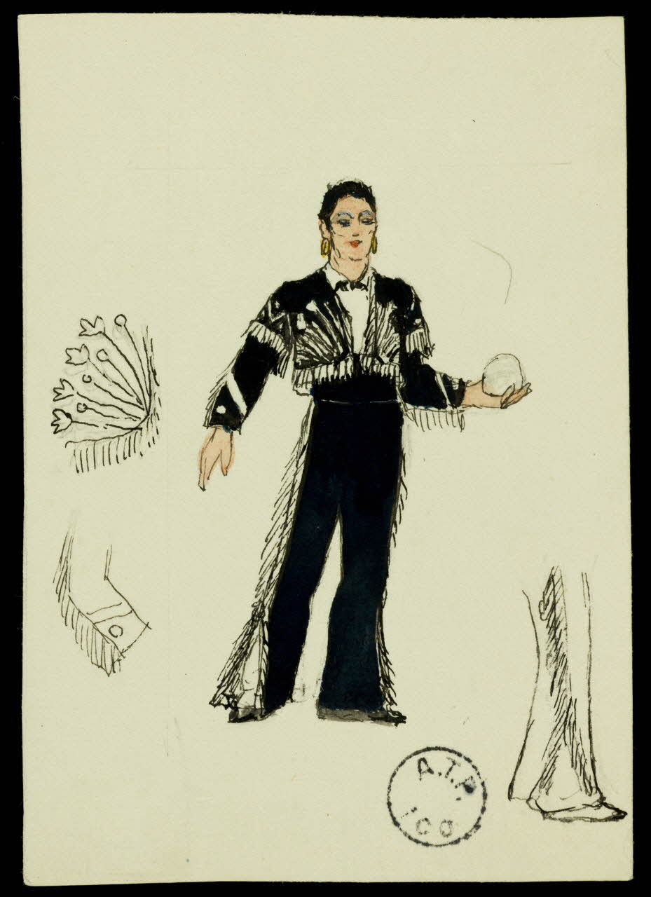partie d'un ensemble de dessins Maximilien  Truzzi 1968.102.2783.2 Photo Mucem