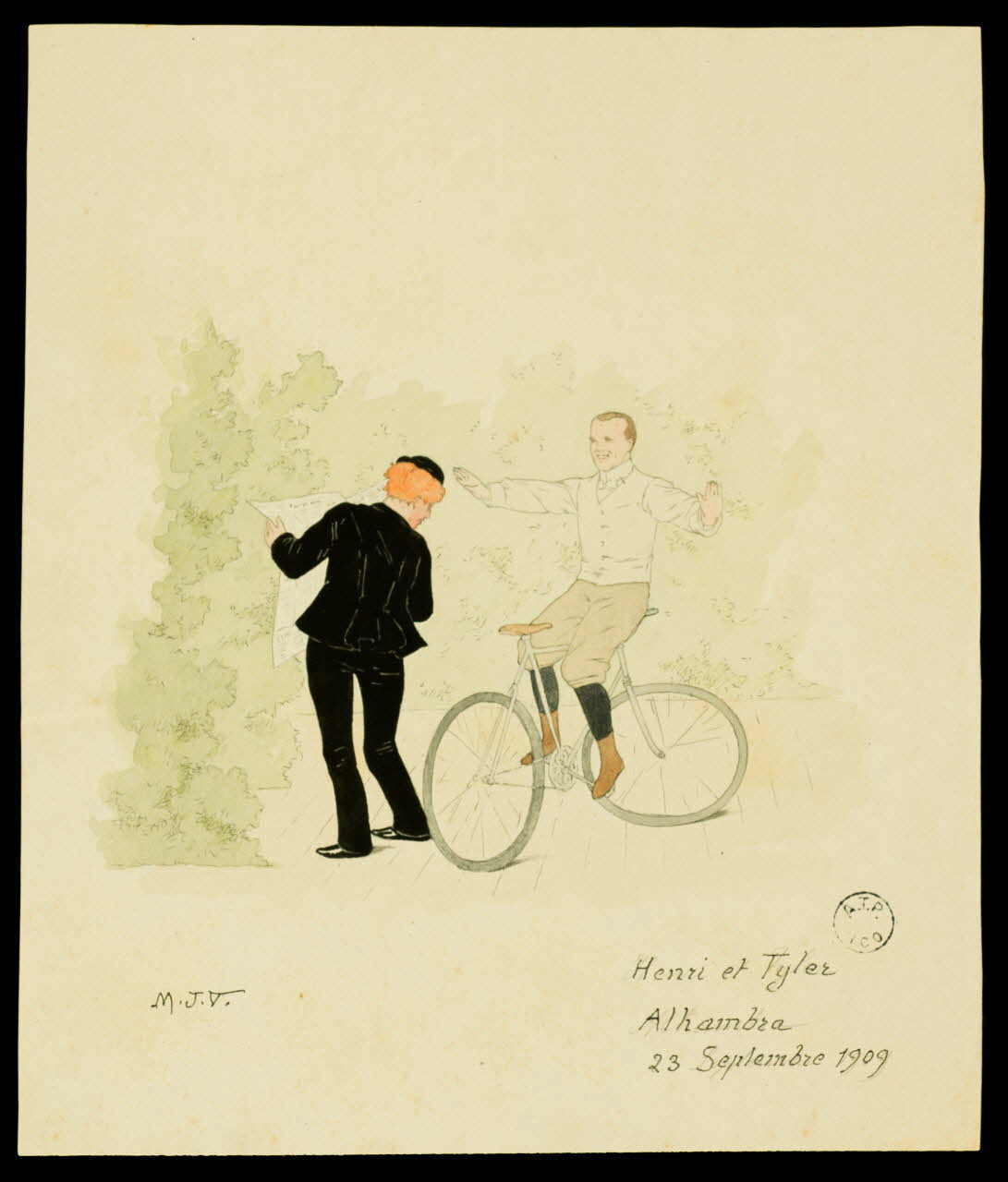 partie d'un ensemble de dessins Henri et Tyler 1968.102.2785.2 Photo Mucem