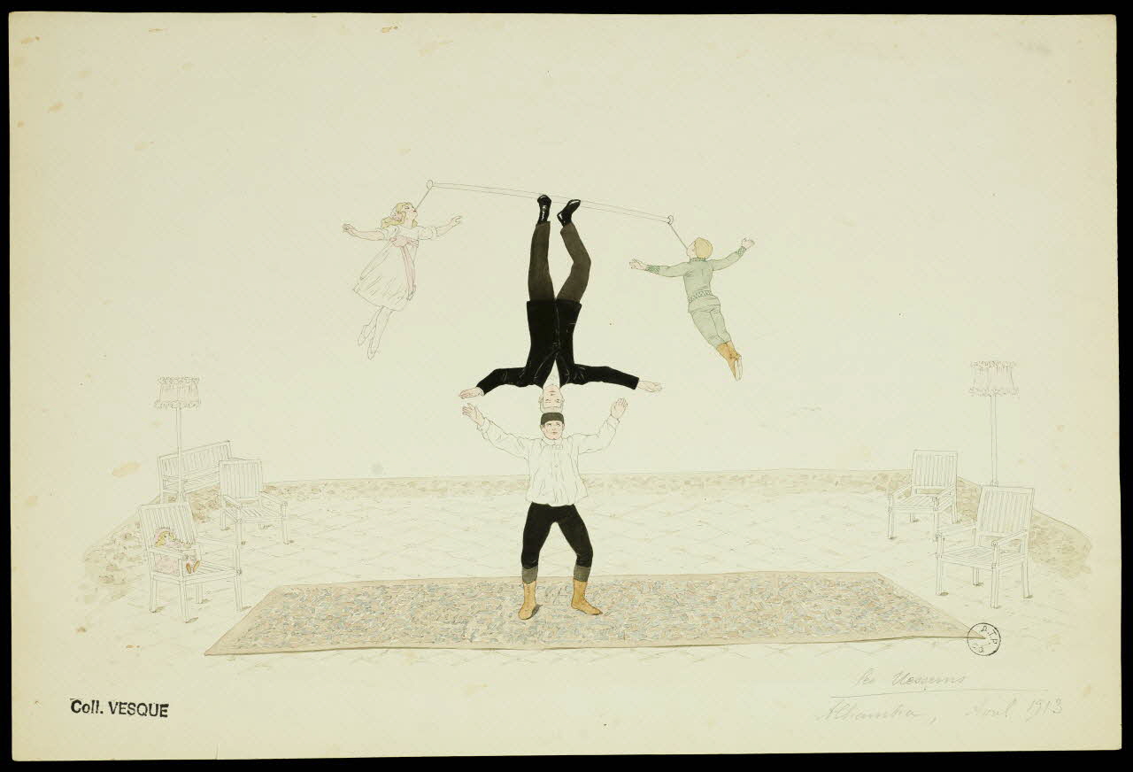 partie d'un ensemble de dessins les Uessems 1968.102.2786.6 Photo Mucem