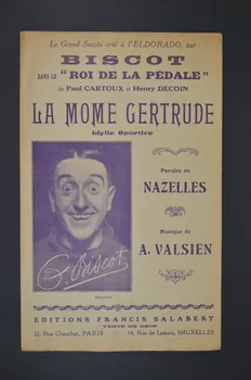 Albert Valsien ; René Nazelles ; G. Biscot ; Francis F. Salabert chanson petit format Île-de-France, France 1925 1966.158.109  Photo Mucem