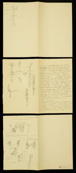 partie d'un ensemble de dessins Scènes d'acrobaties 1968.102.2788.1/3 Photo Mucem