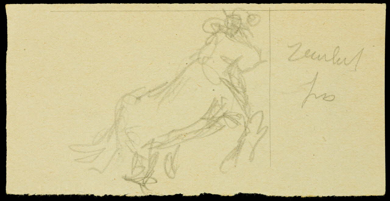 partie d'un ensemble de dessins Ebauche de dessin 1968.102.2797.10 Photo Mucem