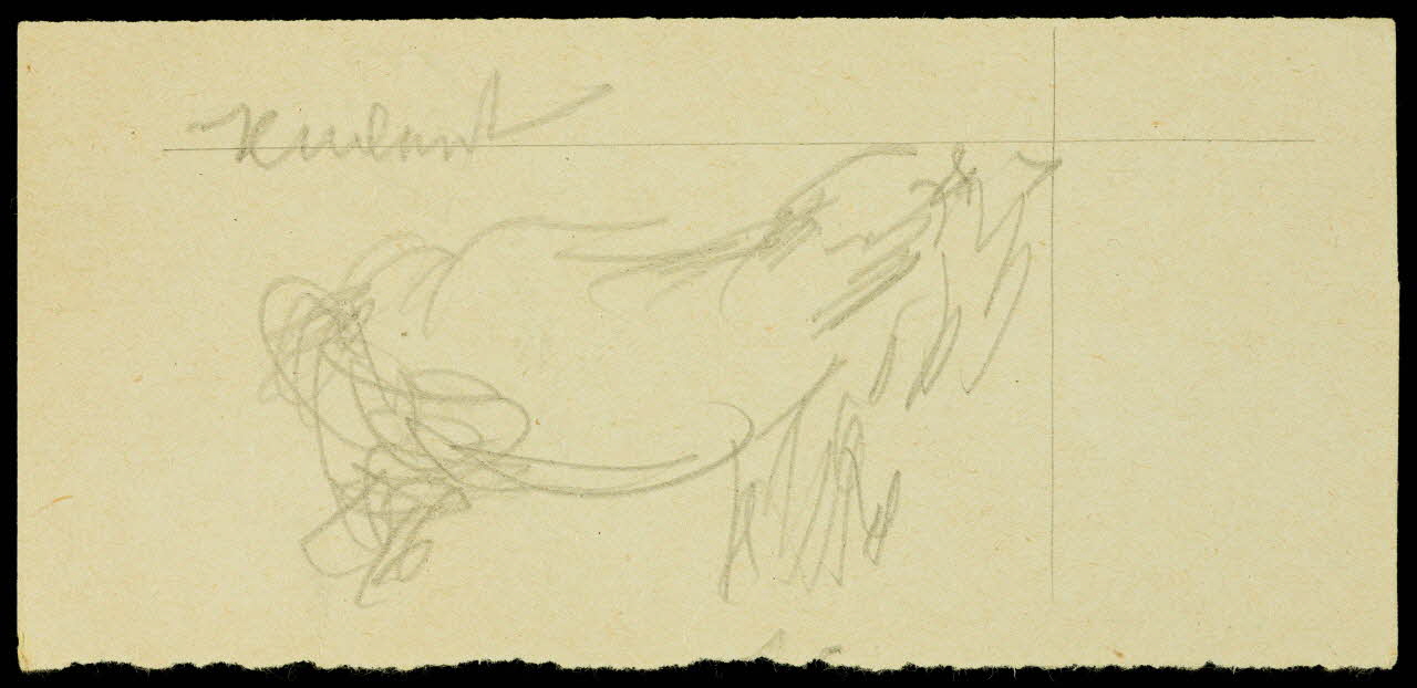 partie d'un ensemble de dessins Ebauche de dessin 1968.102.2797.7 Photo Mucem