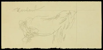 partie d'un ensemble de dessins Ebauche de dessin 1968.102.2797.7 Photo Mucem
