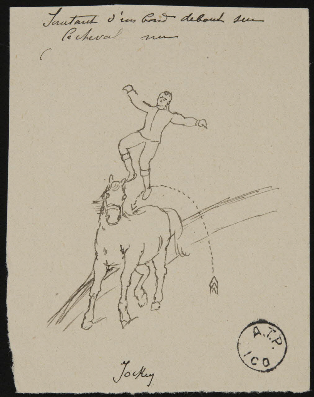 partie d'un ensemble de dessins André Vasserot 1968.102.2799.6 Photo Mucem