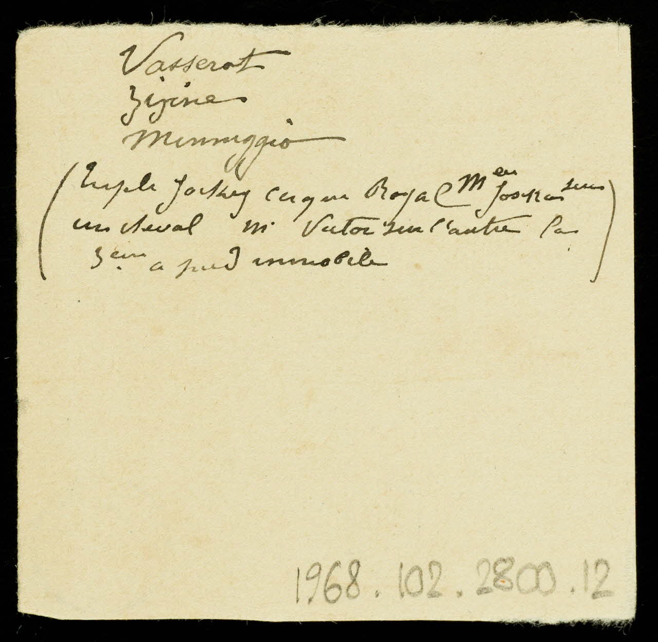partie d'un ensemble de dessins Vasserot 1968.102.2800.12 Photo Mucem