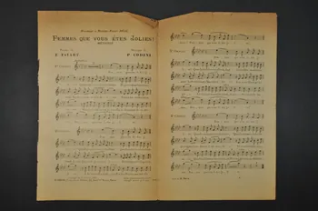 Pierre Codini ; Edgard Favart chanson petit format Île-de-France, France 1912 1965.152.81 Photo Mucem