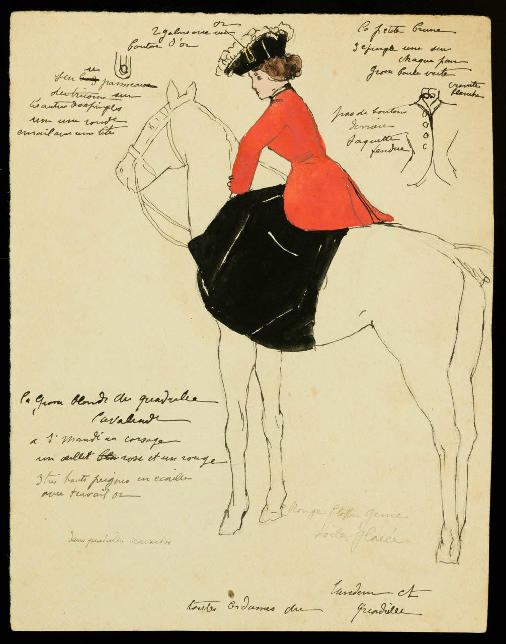 partie d'un ensemble de dessins Tandem  et  Quadrille 1968.102.2800.20 Photo Mucem