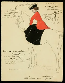 partie d'un ensemble de dessins Tandem  et  Quadrille 1968.102.2800.20 Photo Mucem