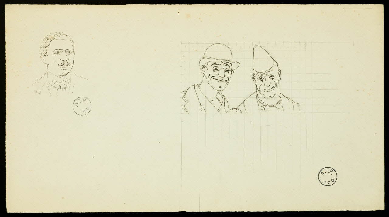 partie d'un ensemble de dessins Eugène Vasserot 1968.102.2800.23 Photo Mucem