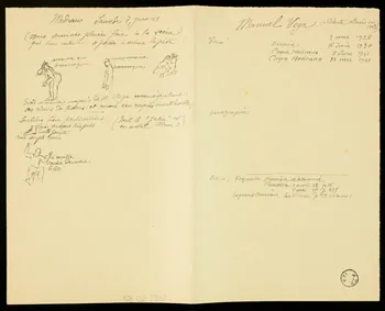 partie d'un ensemble de dessins Manuel Vega 1968.102.2802  Photo Mucem