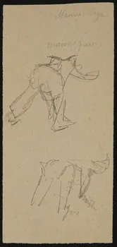 partie d'un ensemble de dessins Manuel Vega 1968.102.2803.17 Photo Mucem
