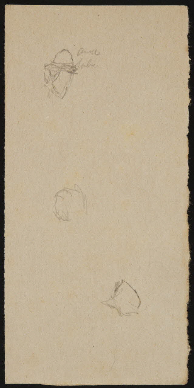 partie d'un ensemble de dessins Esquisses de visages 1968.102.2803.5 Photo Mucem