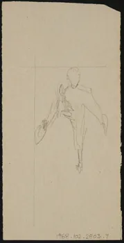 partie d'un ensemble de dessins Croquis d'acrobate 1968.102.2803.7 Photo Mucem