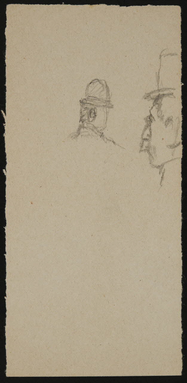 partie d'un ensemble de dessins Croquis d'hommes avec chapeaux 1968.102.2804.5 Photo Mucem