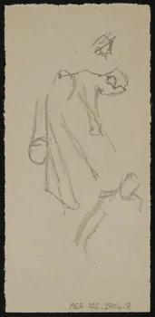 partie d'un ensemble de dessins Esquisse d'homme 1968.102.2804.8 Photo Mucem
