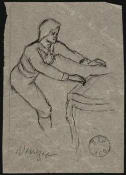 partie d'un ensemble de dessins Venezia 1968.102.2806.2 Photo Mucem