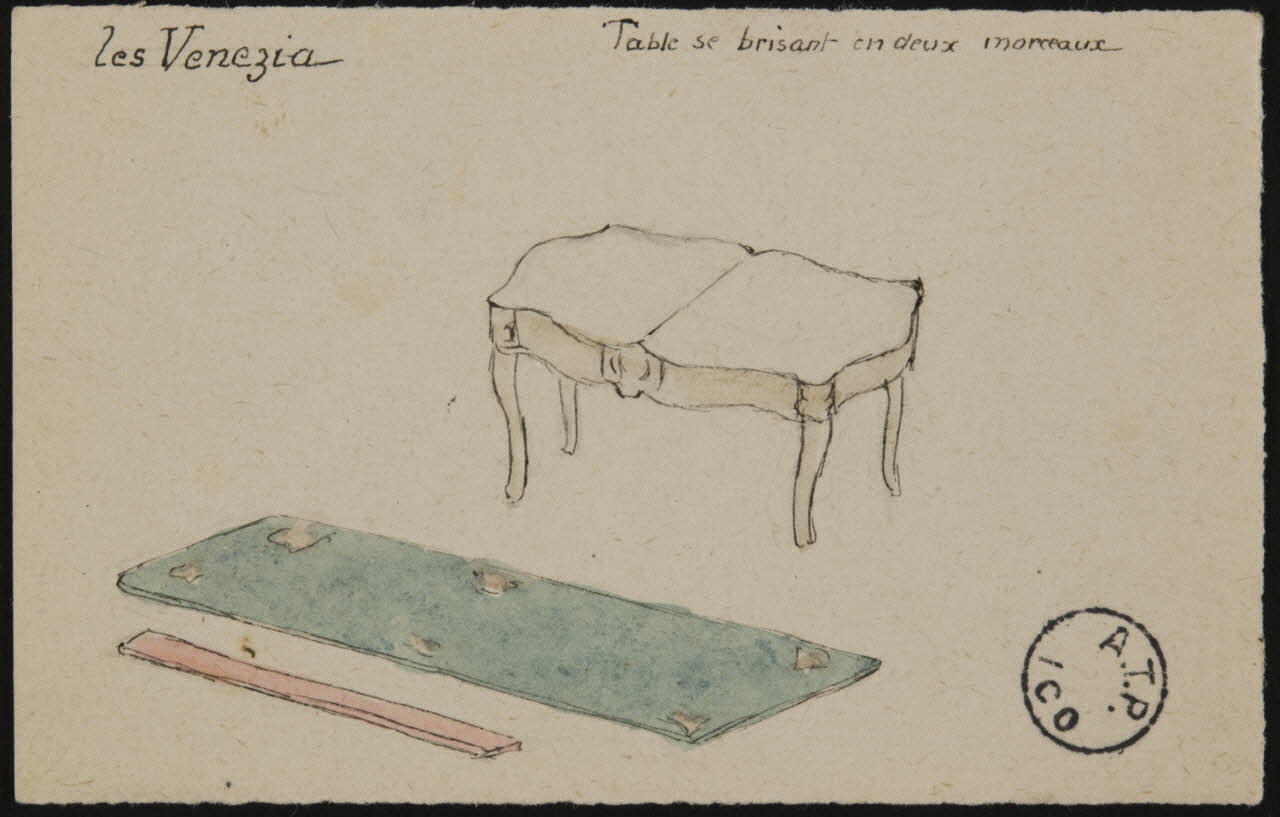 partie d'un ensemble de dessins Les Venezia 1968.102.2806.4 Photo Mucem