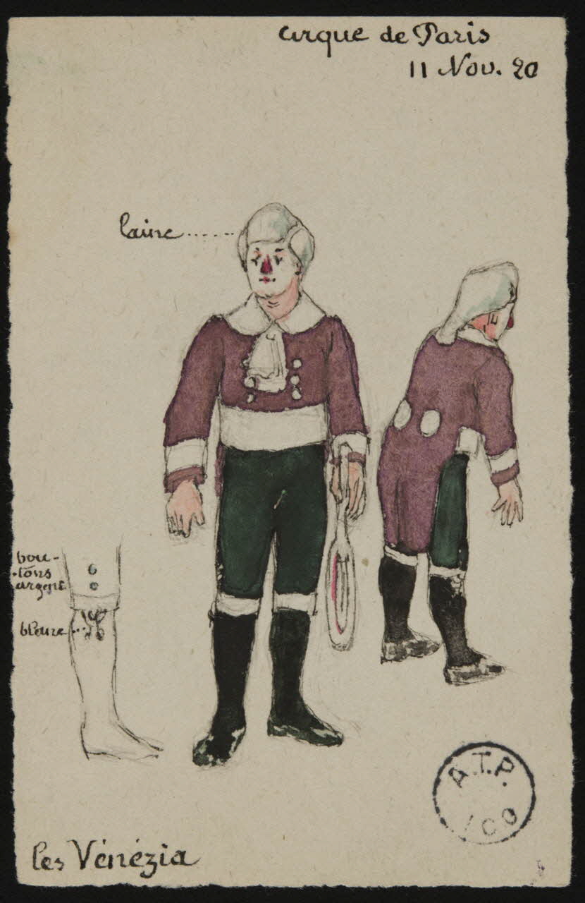 partie d'un ensemble de dessins Les Vénézia 1968.102.2806.5 Photo Mucem