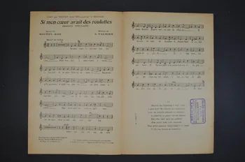 Albert Valsien ; André MouëZy-Eon ; G. Biscot ; L. Maillochon chanson petit format Île-de-France, France 1923 1966.158.110  Photo Mucem