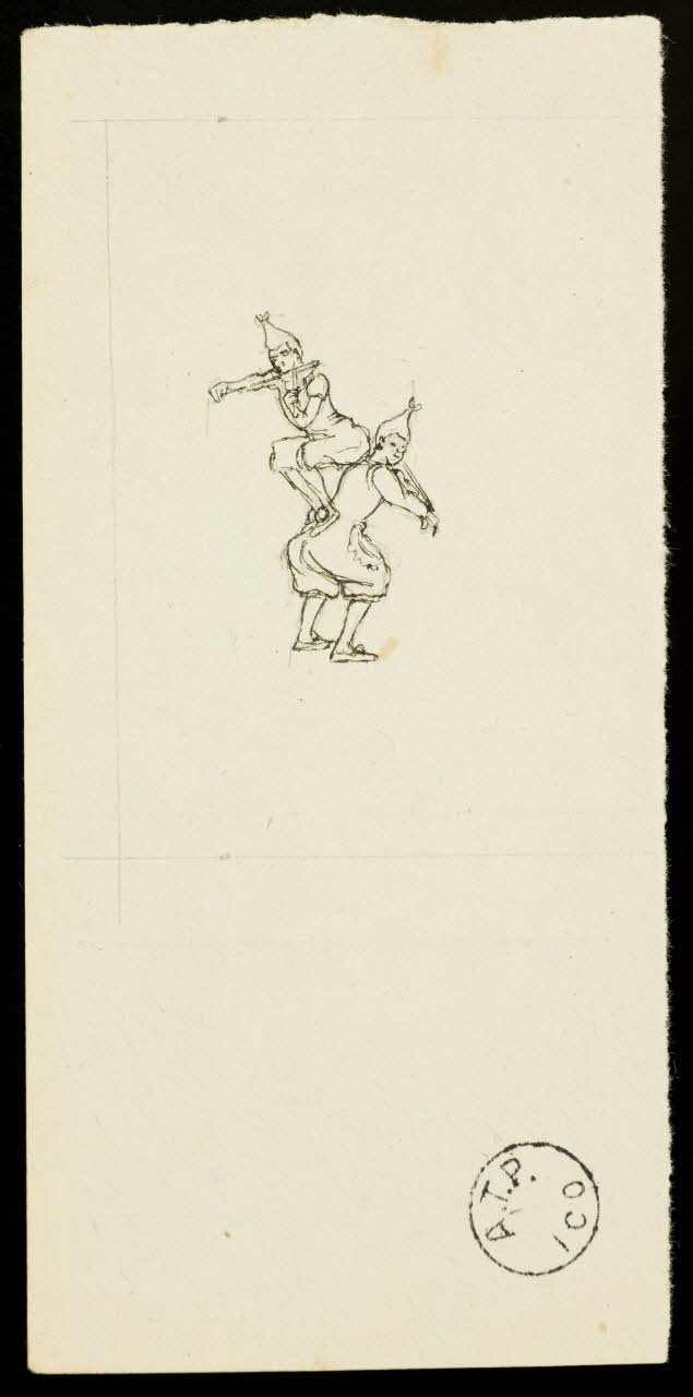 partie d'un ensemble de dessins Vittore et Regina 1968.102.2812.2 Photo Mucem