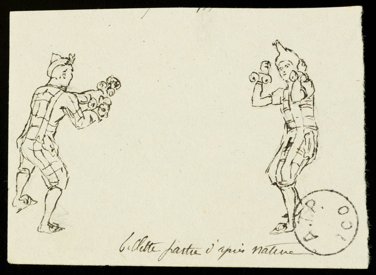 partie d'un ensemble de dessins Vottore Regina 1968.102.2812.7 Photo Mucem