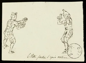 partie d'un ensemble de dessins Vottore Regina 1968.102.2812.7  Photo Mucem