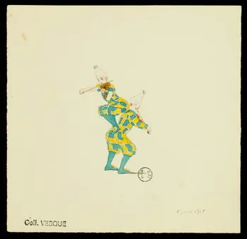 partie d'un ensemble de dessins Numéro de clowns 1968.102.2813  Photo Mucem