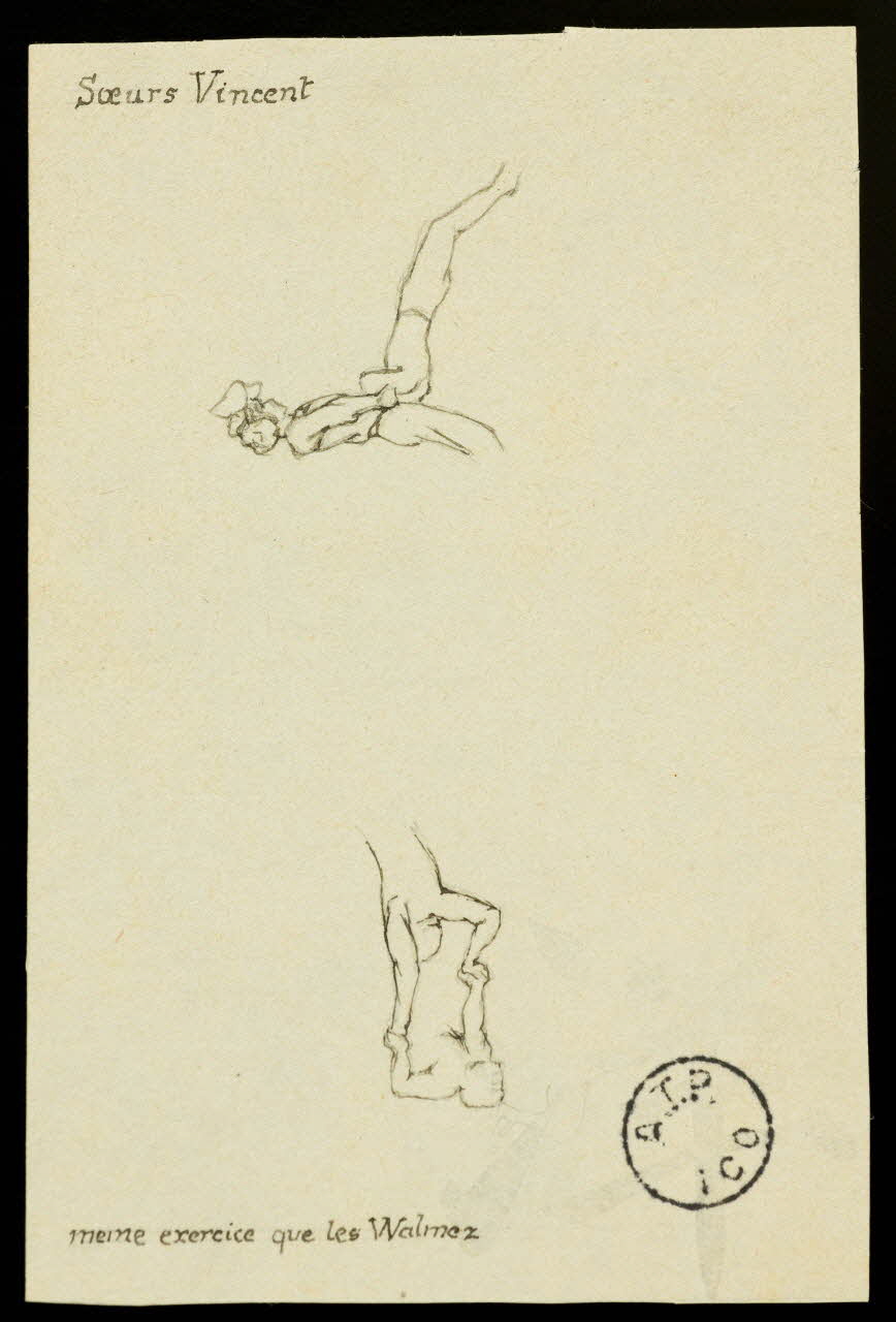 partie d'un ensemble de dessins Soeurs Vincent 1968.102.2815.3 Photo Mucem