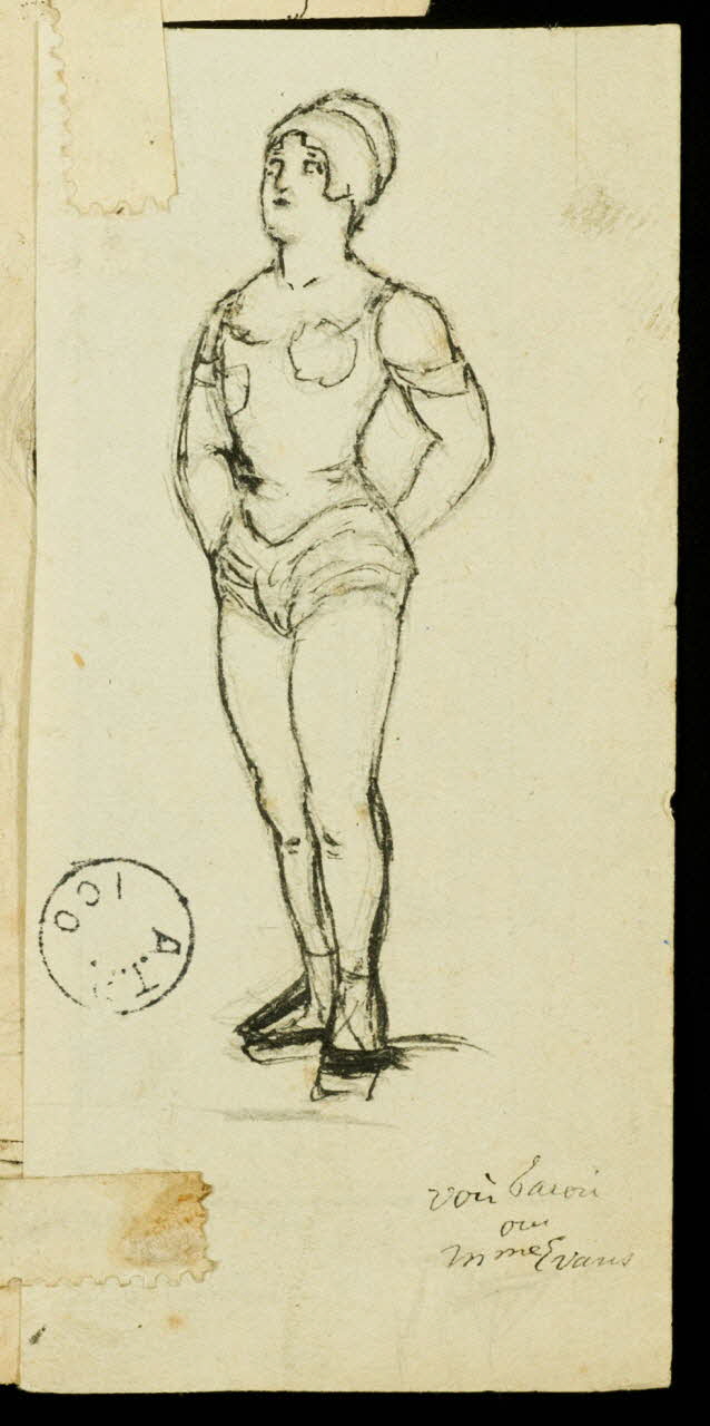 partie d'un ensemble de dessins Femme 1968.102.2818.6 Photo Mucem