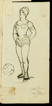 partie d'un ensemble de dessins Femme 1968.102.2818.6 Photo Mucem