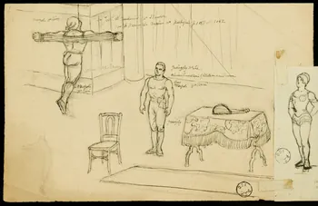 partie d'un ensemble de dessins Vincianos 1968.102.2818.7 Photo Mucem