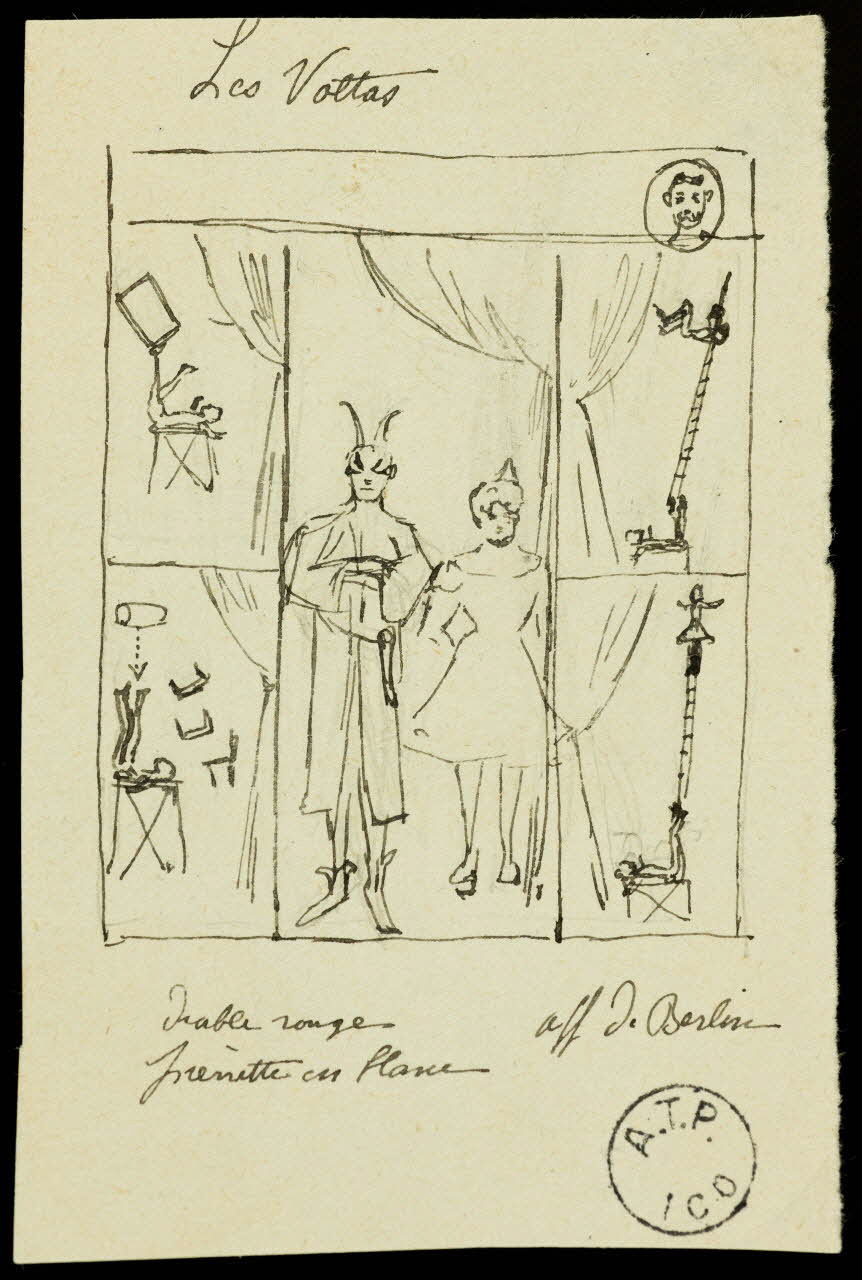 partie d'un ensemble de dessins Les Voltas 1968.102.2821.5 Photo Mucem