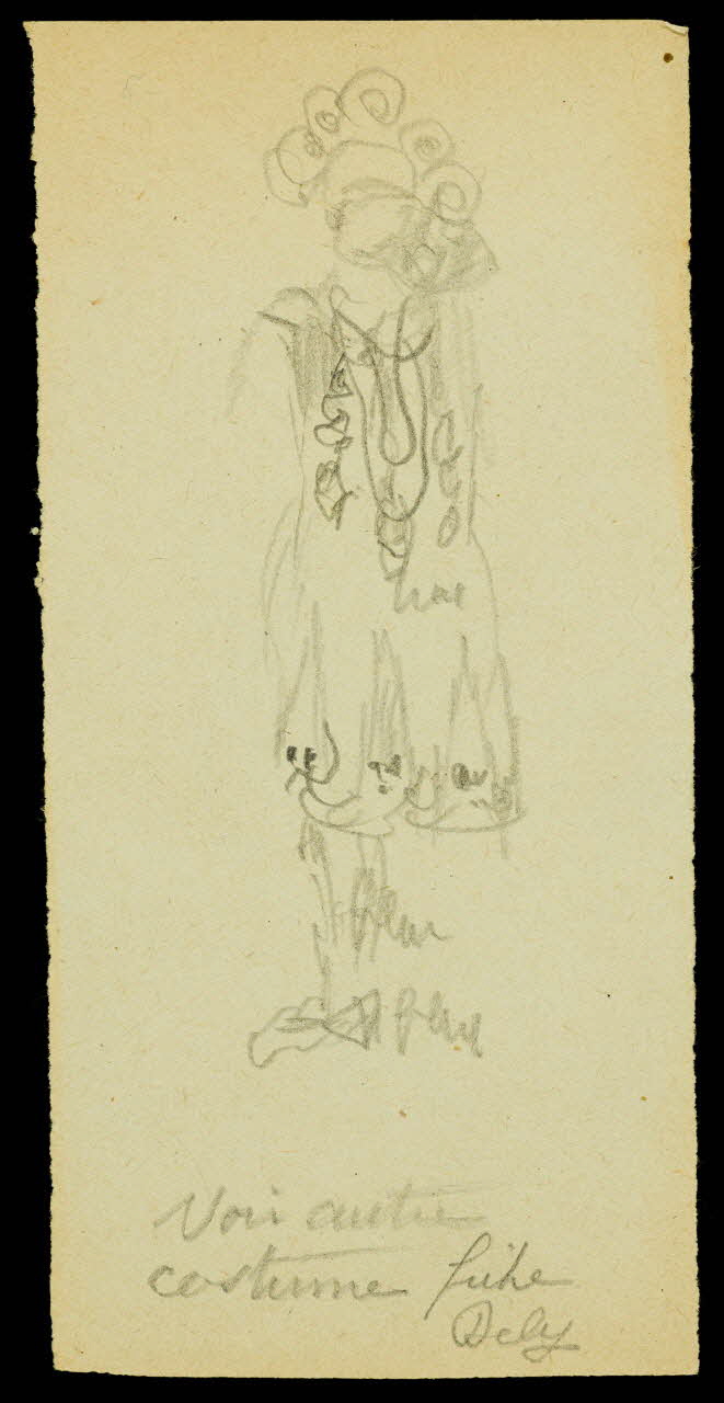 partie d'un ensemble de dessins Ebauche de dessin 1968.102.2828.2 Photo Mucem