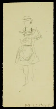 partie d'un ensemble de dessins Ebauche de dessin 1968.102.2828.2 Photo Mucem
