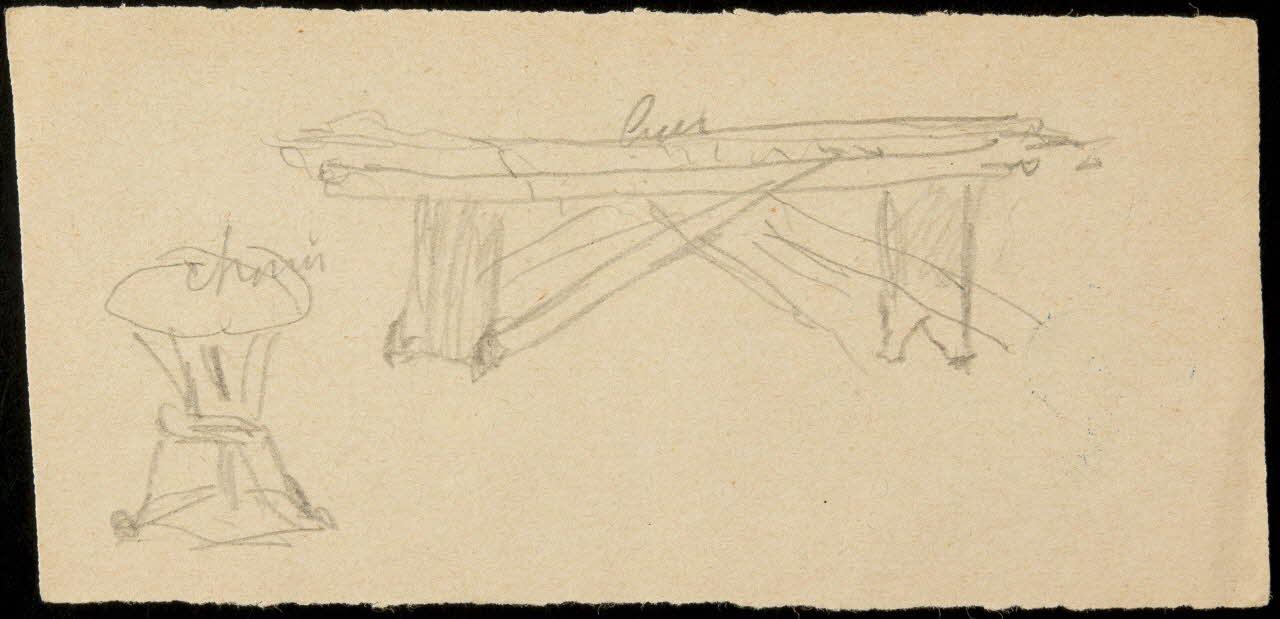 partie d'un ensemble de dessins Esquisse 1968.102.283.7 Photo Mucem