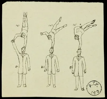 partie d'un ensemble de dessins (1) Mannequin de bois (2) Walson 1968.102.2836.3 Photo Mucem